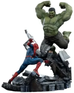 Marvel Comics Estatua 1/10 Art Scale Spider-Man vs Hulk 38 cm