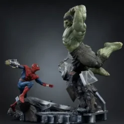 Marvel Comics Estatua 1/10 Art Scale Spider-Man vs Hulk 38 cm