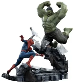 Marvel Comics Estatua 1/10 Art Scale Spider-Man vs Hulk 38 cm