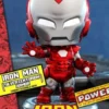 Marvel Comics Minifigura Cosbaby (S) Iron Man (Silver Centurion Armor) 10 cm