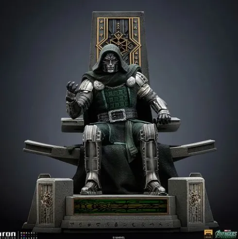Marvel Doctor Doom on Throne Avengers Doomsday Statue