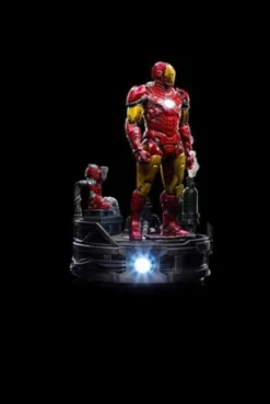 Marvel Estatua 1/10 Deluxe Art Scale Iron Man Unleashed 23 cm