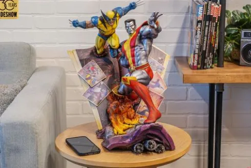 Marvel Estatua Fastball Special: Colossus and Wolverine Statue 46 cm