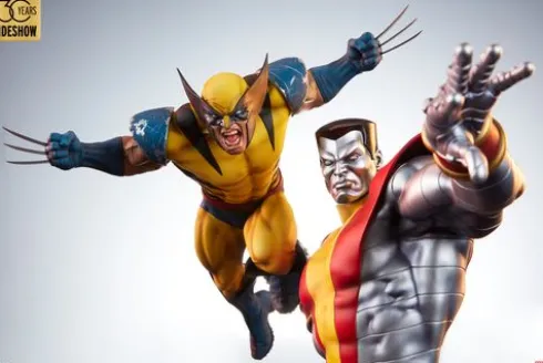Marvel Estatua Fastball Special: Colossus and Wolverine Statue 46 cm