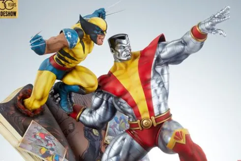 Marvel Estatua Fastball Special: Colossus and Wolverine Statue 46 cm