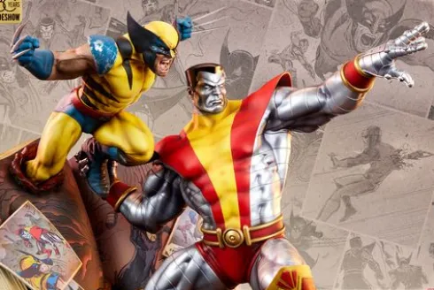 Marvel Estatua Fastball Special: Colossus and Wolverine Statue 46 cm