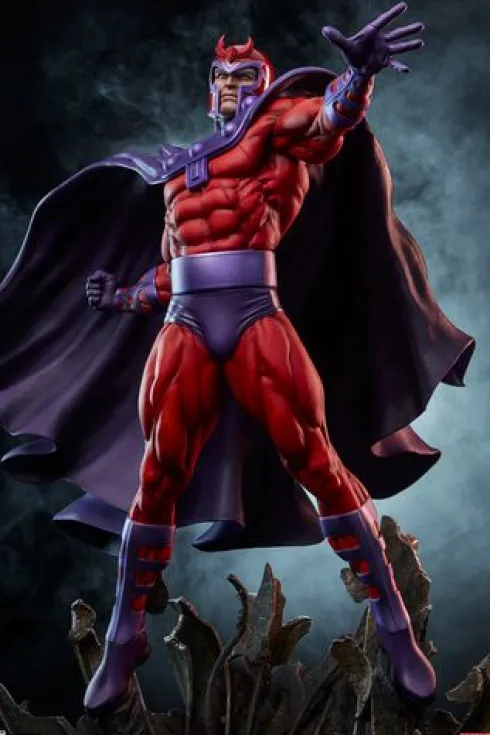 Marvel Estatua Magneto: Master of Magnetism Sideshow Premium Format