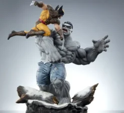 Marvel Estatua Premium Format Grey Hulk vs Wolverine
