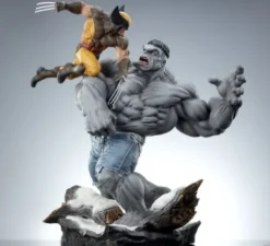 Marvel Estatua Premium Format Grey Hulk vs Wolverine