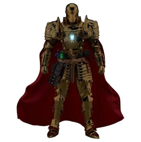 Marvel Figura Dynamic 8ction Heroes 1/9 Medieval Knight Iron Man Gold Version 20 cm