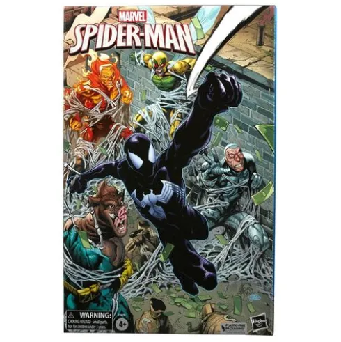 Marvel Legends Pack de 5 Figuras Spider-Man, Silvermane, Human Fly, Molten Man and Razorback