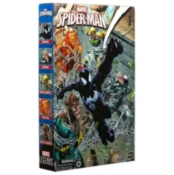 Marvel Legends Pack de 5 Figuras Spider-Man, Silvermane, Human Fly, Molten Man and Razorback