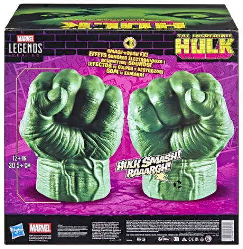 Marvel Legends Series Incredible Hulk Premium Role-play Fists with Smash ‘N Bash Sound FX