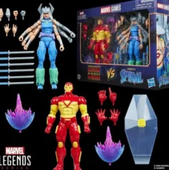 Marvel Legends Series Marvel Games Iron Man vs Marvel’s Spiral