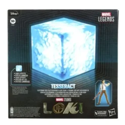 Marvel Legends Tesseract Electronic Role Play Accessory with Light FX and Loki Figure