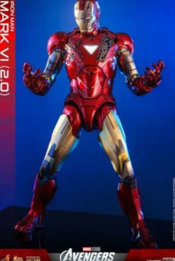 Marvel Los Vengadores Figura Movie Masterpiece Diecast 1/6 Iron Man Mark VI (2.0) 32 cm