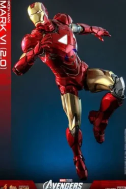 Marvel Los Vengadores Figura Movie Masterpiece Diecast 1/6 Iron Man Mark VI (2.0) 32 cm