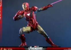 Marvel Los Vengadores Figura Movie Masterpiece Diecast 1/6 Iron Man Mark VI (2.0) 32 cm