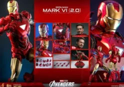 Marvel Los Vengadores Figura Movie Masterpiece Diecast 1/6 Iron Man Mark VI (2.0) 32 cm