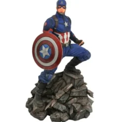 Marvel Movie Premier Collection Estatua Resina Vengadores Endgame Capitan America 30cm