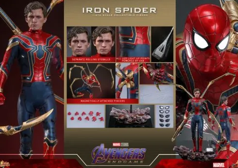 Marvel Spider-Man Figura Movie Masterpiece 1/6 Iron Spider Avengers Endgame