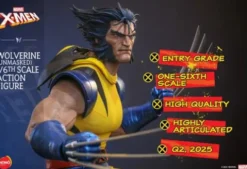 Marvel X-Men Figura 1/6 Wolverine Unmasked 28 cm