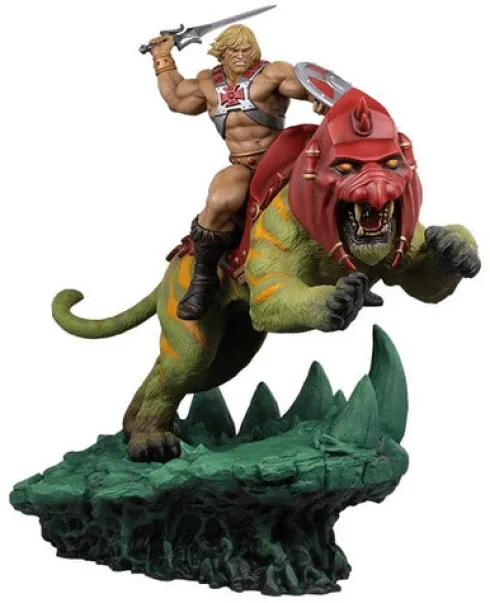 Masters of the Universe 1/4 Estatua He-Man & Battle Cat 76 cm