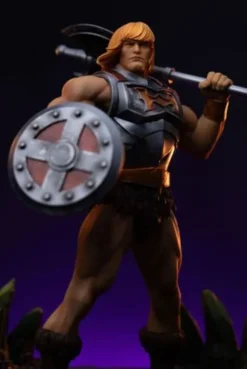 Masters of the Universe Estatua 1/10 Art Scale He-Man Battle Armor Version heo Exclusice 23 cm