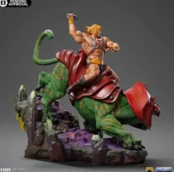 Masters of the Universe Estatua 1/10 Deluxe Art Scale He-man and Battle Cat 31 cm