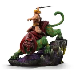 Masters of the Universe Estatua 1/10 Deluxe Art Scale He-man and Battle Cat 31 cm