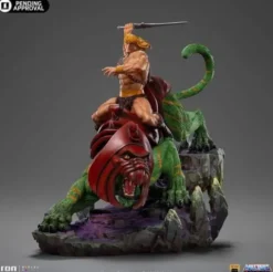 Masters of the Universe Estatua 1/10 Deluxe Art Scale He-man and Battle Cat 31 cm