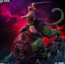 Masters of the Universe Estatua 1/10 Deluxe Art Scale He-man and Battle Cat 31 cm