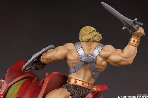 Masters of the Universe Estatua He-Man and Battle Cat Classic Deluxe 59 cm
