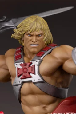 Masters of the Universe Estatua He-Man and Battle Cat Classic Deluxe 59 cm