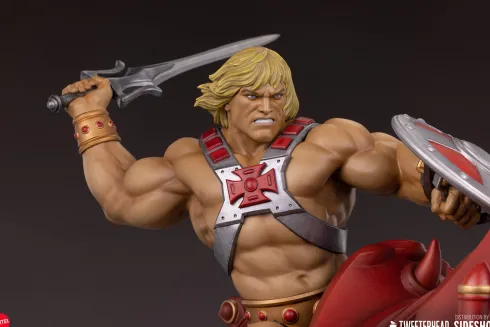 Masters of the Universe Estatua He-Man and Battle Cat Classic Deluxe 59 cm