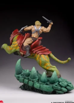 Masters of the Universe Estatua He-Man and Battle Cat Classic Deluxe 59 cm