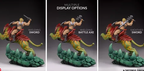 Masters of the Universe Estatua He-Man and Battle Cat Classic Deluxe 59 cm