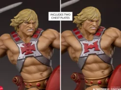 Masters of the Universe Estatua He-Man and Battle Cat Classic Deluxe 59 cm