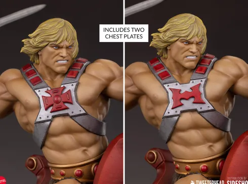 Masters of the Universe Estatua He-Man and Battle Cat Classic Deluxe 59 cm