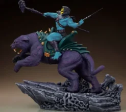 Masters of the Universe Estatua Skeletor & Panthor Classic Deluxe 62 cm