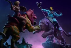 Masters of the Universe Estatua Skeletor & Panthor Classic Deluxe 62 cm