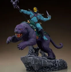 Masters of the Universe Estatua Skeletor & Panthor Classic Deluxe 62 cm