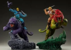 Masters of the Universe Estatua Skeletor & Panthor Classic Deluxe 62 cm