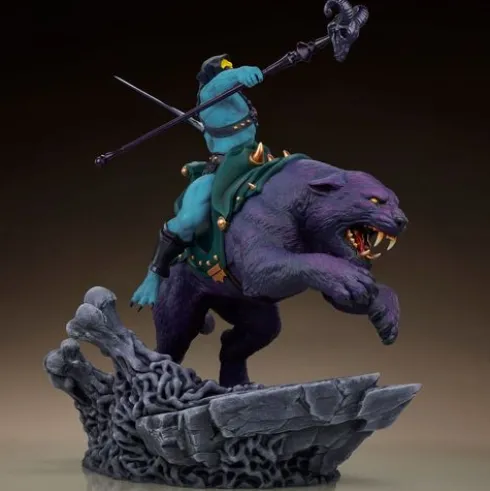 Masters of the Universe Estatua Skeletor & Panthor Classic Deluxe 62 cm