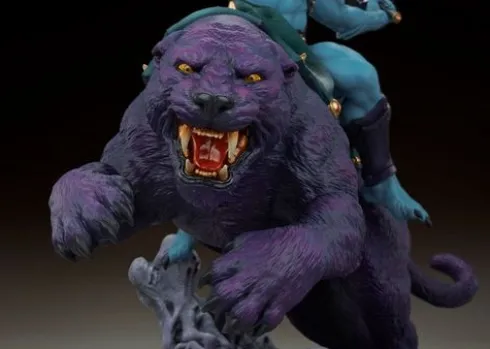 Masters of the Universe Estatua Skeletor & Panthor Classic Deluxe 62 cm
