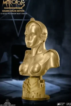 Metropolis Busto 1/2 Maria Maschinenmensch Metallic Gold Color Edition 50 cm
