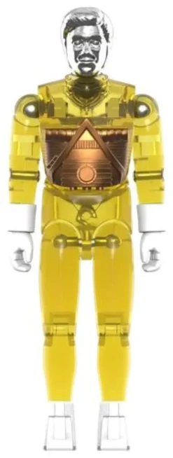 Micronauts Figura ReAction+ Wave 03 Time Traveler (Translucent Yellow) 10 cm