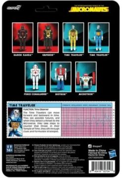Micronauts Figura ReAction+ Wave 03 Time Traveler (Translucent Blue) 10 cm