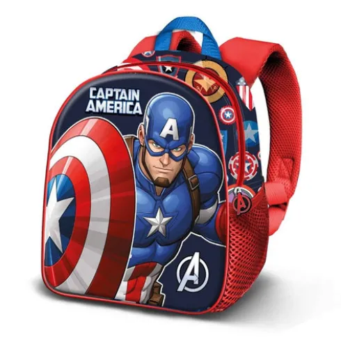 Mochila 3D Patriot Capitan America Marvel 31cm