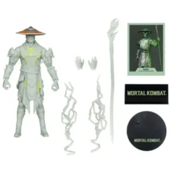 Mortal Kombat Figura Glow in the Dark Edition Raiden (Gold Label) 18 cm